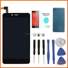 New 100% Original For Xiaomi Redmi Note 2 LCD Display +Touch Screen Digitizer Assembly Replacement +Tempered Glass+Tools+Sticker