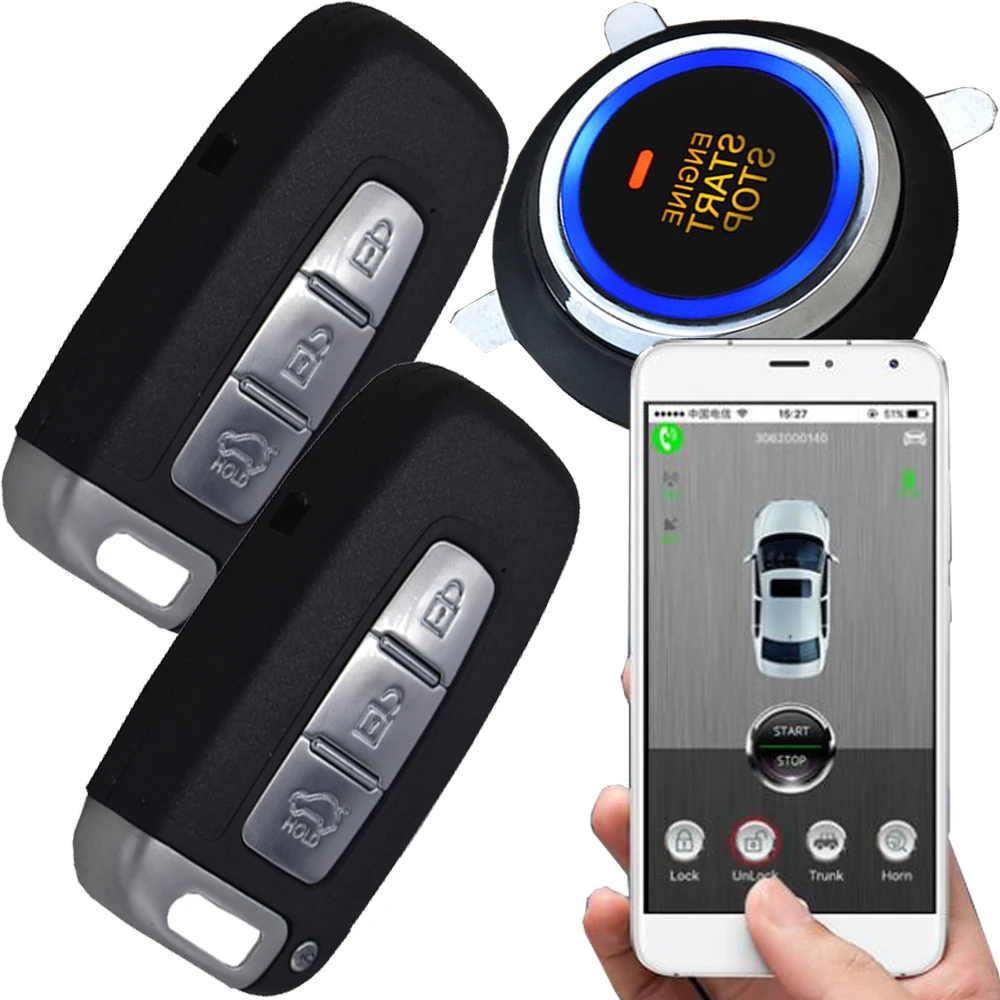 remote start stop car engine security alarm system by ...