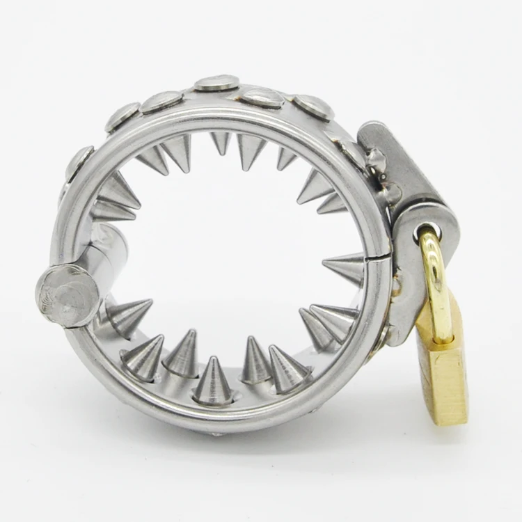 Dia 30mm Stainless Steel Cock Ring 2 Rows Teeth Penis Ball Stretcher Weight for CBT Delay Ejaculation Products Sex Toys | Красота и
