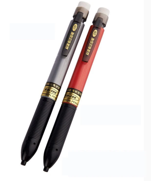 

Standard Exam Mechanical Pencil Eraser Top 2B Square Tip