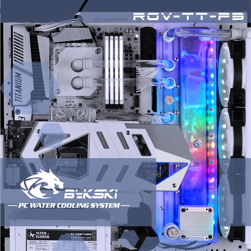 Bykski RGV-TT-P3, водные платы для Tt Core P3 чехол, Bykski RBW, для Intel cpu водоблок и один GPU корпус