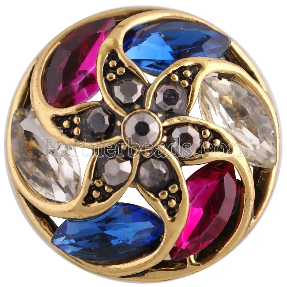 

2 color Interchangeable Jewelry Snap Accessory 20MM Metal Snaps buckle Ginger Snaps Charm Bracelet For Women Jewelry KC8717