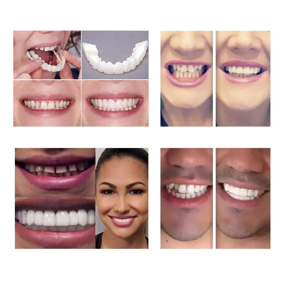 Для мужчин и женщин, для отбеливания зубов, для идеальной улыбки, для комфорта, для гибких зубов, виниры для верхних зубов+ нижний набор зубов