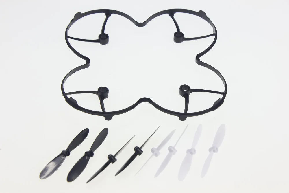 

Protection Cover Guard Black with 2 sets H107-A02 Propeller for Hubsan X4 H107L Quadcopter F08568-B
