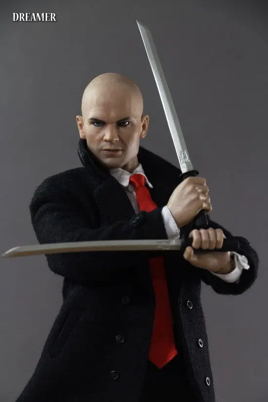 1:6 весы Hitman 47 1" Мужской полный набор экшн-фигурка костюм для головы скульптура и тело и одежда и другие аксессуары модель игрушки для коллекции