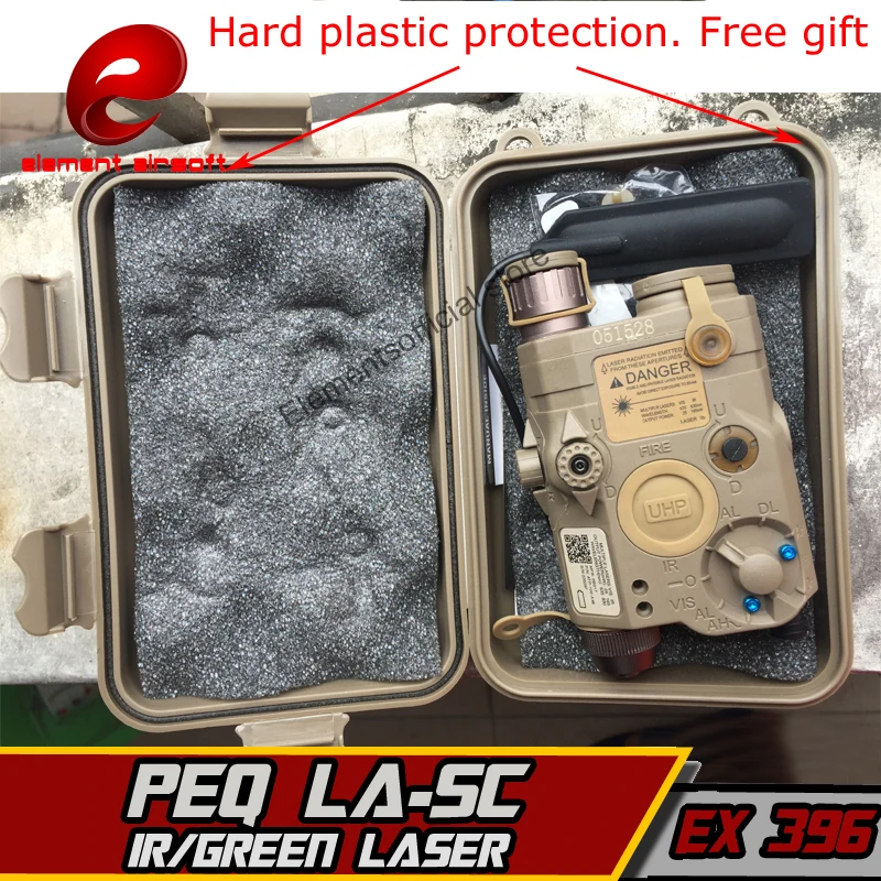 Лазерная ИК лампа Element PEQ 15 LA SC UHP с красной точкой для страйкбола|airsoft laser|flashlight