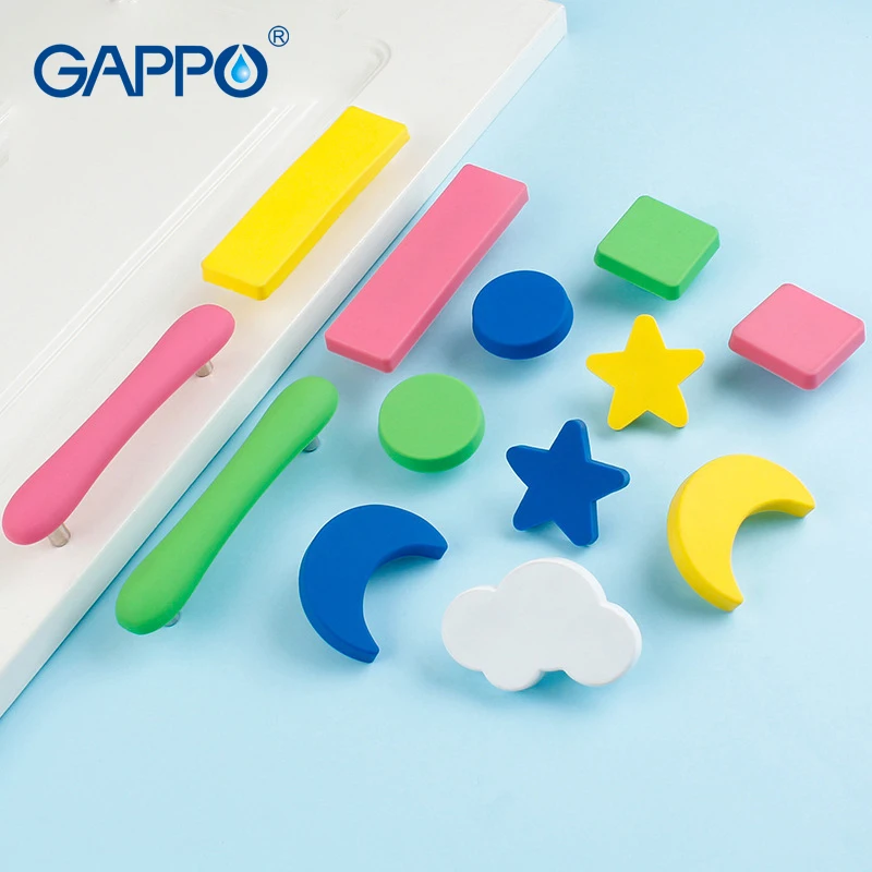 

Anti Knock Rubber Cabinet Pulls Children Cartoon Cupboard Moon Star Cloud Door Knob Kids Furniture Drawer Handle DIY