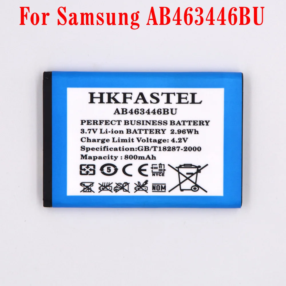 

New AB463446BU Li-ion Mobile Phone Battery For Samsung x200/B300/B320/B500/B520/C120/C140/C160/C250/C300/D520/F250/Fame/