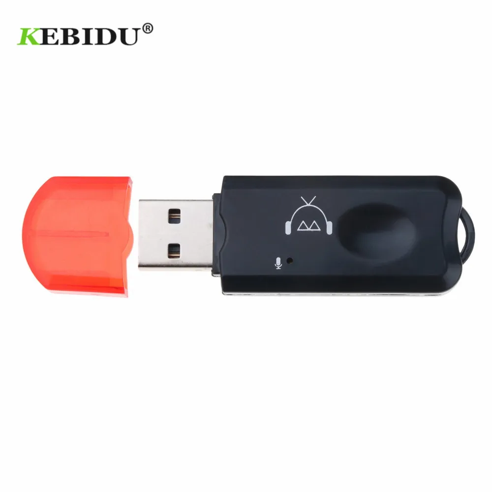 Bluetooth адаптер KEBIDU автомобильный с микрофоном и поддержкой 2 1|Беспроводные