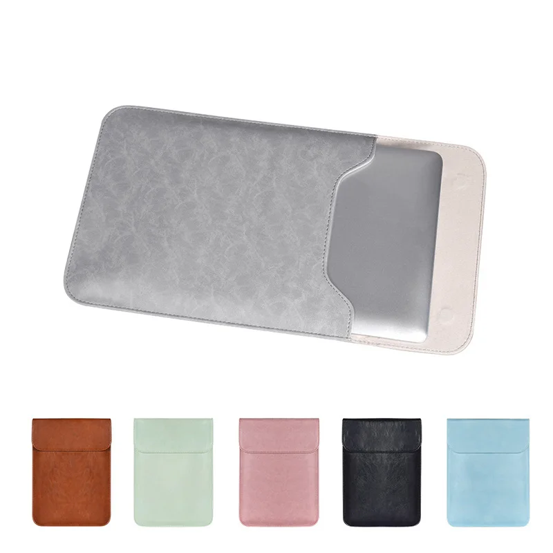 Мягкий ультра тонкий из искусственной кожи Laptop Sleeve для Macbook Air Pro retina 11 12 13 15 дюймов