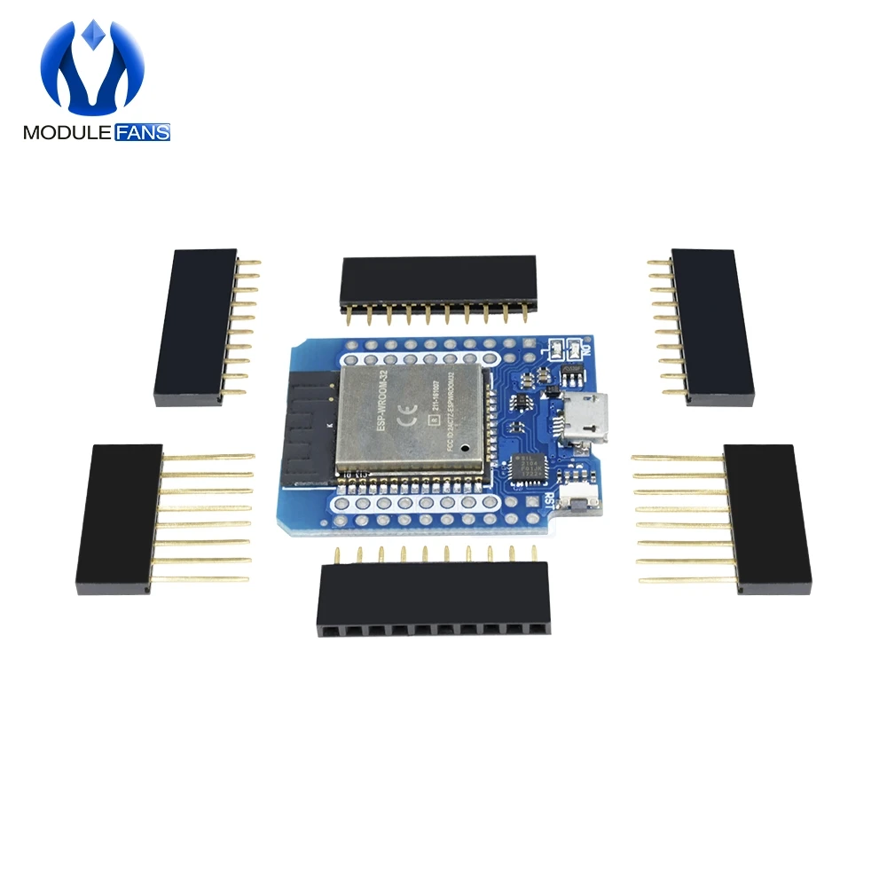 Для Wemos Mini D1 ESP8266 ESP32 ESP-32S wifi Bluetooth CP2104 модуль макетной платы для Arduino с контактами