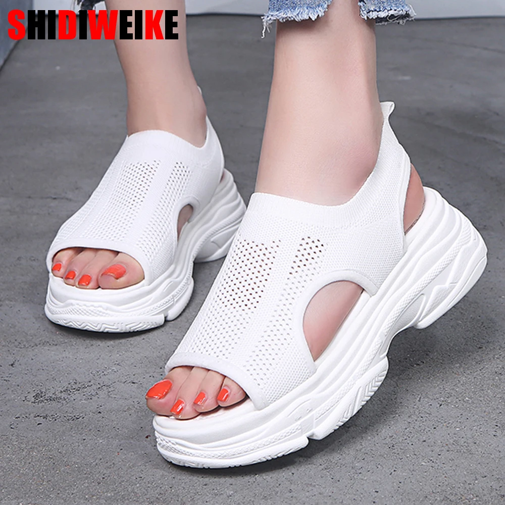 

Women Fish Sandals Summer 2019 New Fashion Wild Roman Shoes Female Leisure Wedge Sandals Breathable Woman f550