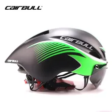 CAIRBULL Triathlon MTB Road Bike Helmet Bicycle Integrally-Molded Aerodynamic Sport Cycling Helmet With Goggles Casco Ciclismo