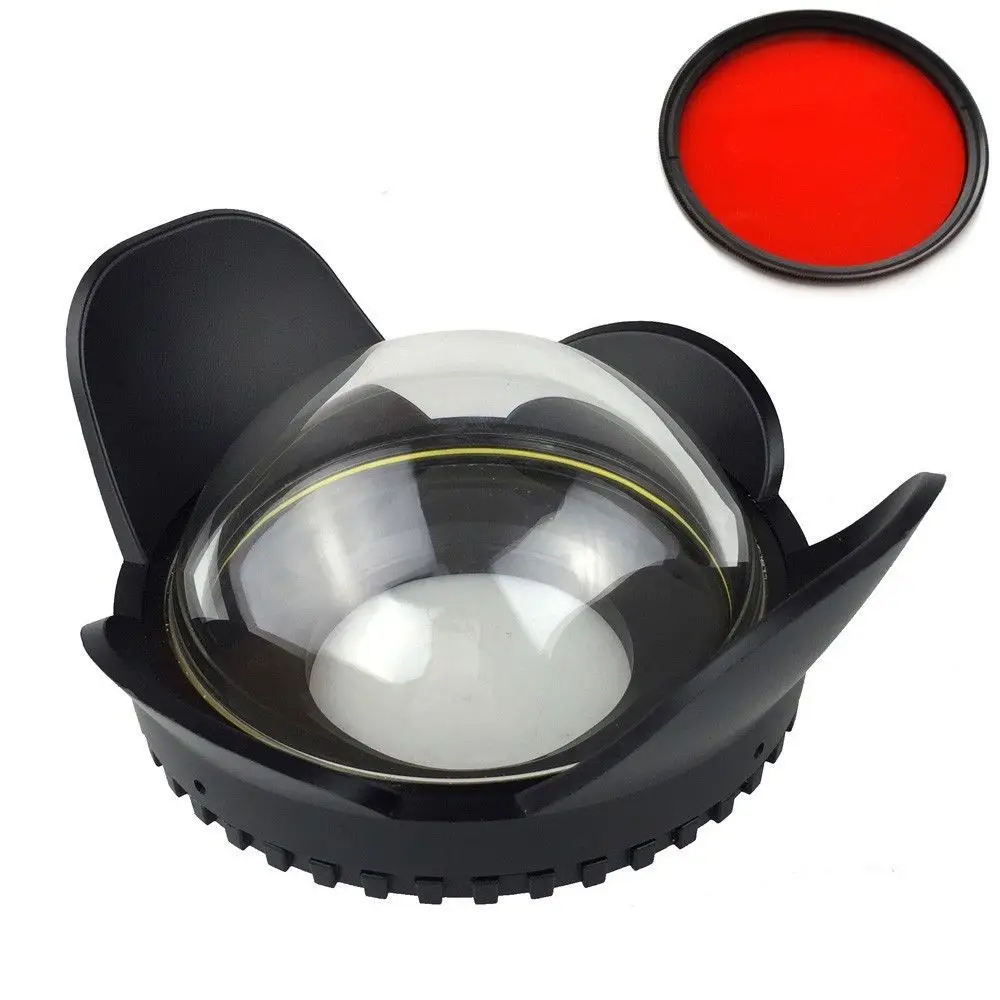 Meikon 67mm Fisheye Wide Angle Lens Dome Port Shade Cover for Camera