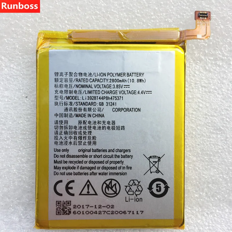 

New Original 2800mAh Li3928T44P8h475371 Battery For ZTE Blade V8 Mini V8mini Batteries