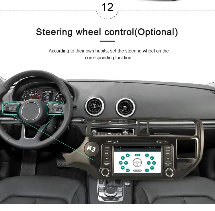 Flash Deal JDASTON Android 8.1 Car Multimedia DVD Player For KIA Rio K3 2012 2013 2014 2015 2 Din Car Radio GPS Navigation Stereo WIFI RDS 13
