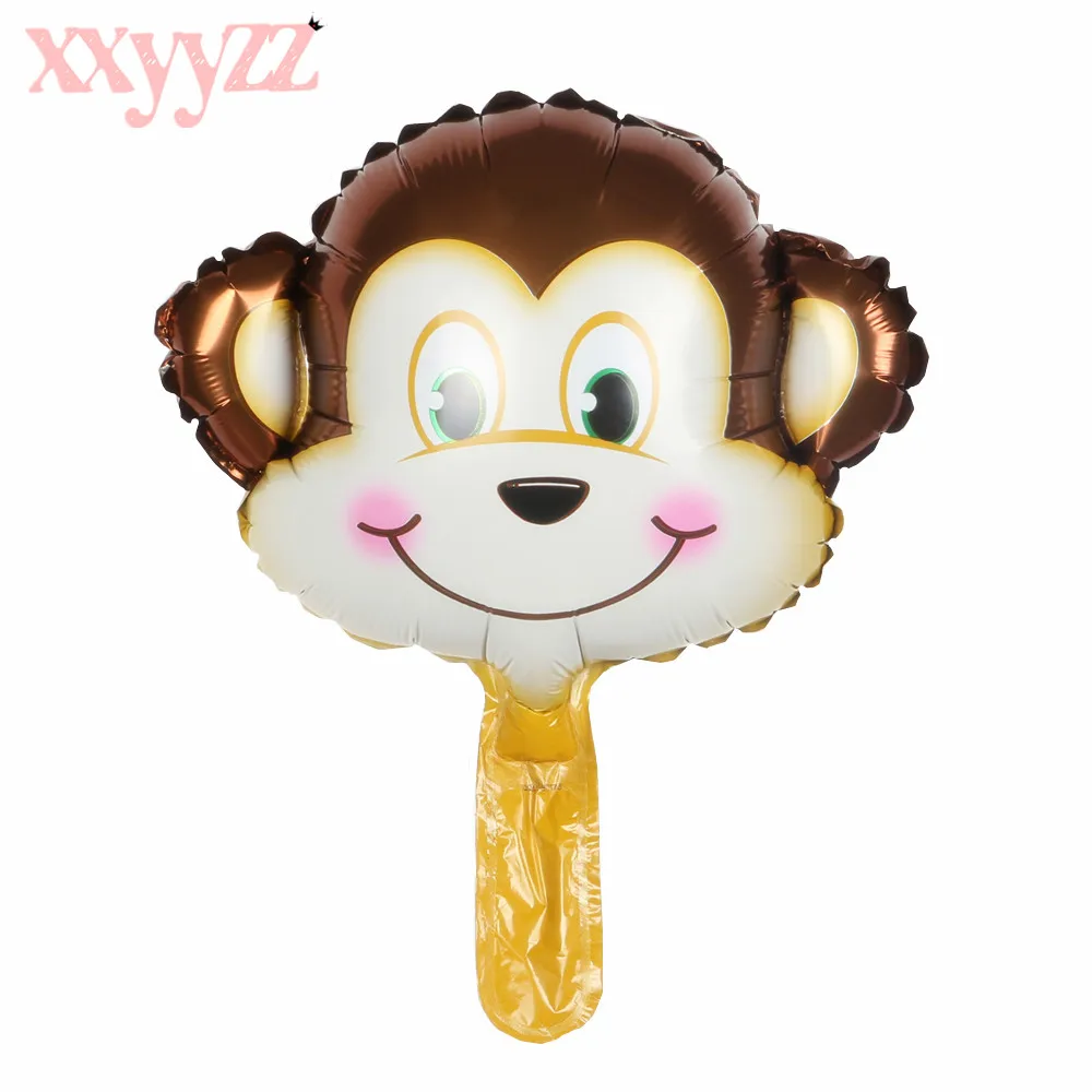 XXYYZZ Free Shipping New Mini Cartoon Animal Baby Cake Aluminum Balloons Birthday Party Balloons Wholesale Children's Toys