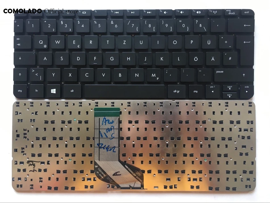 GR немецкая клавиатура для HP 410 G1/Pro x2 G1 без рамки Клавиатура ноутбука