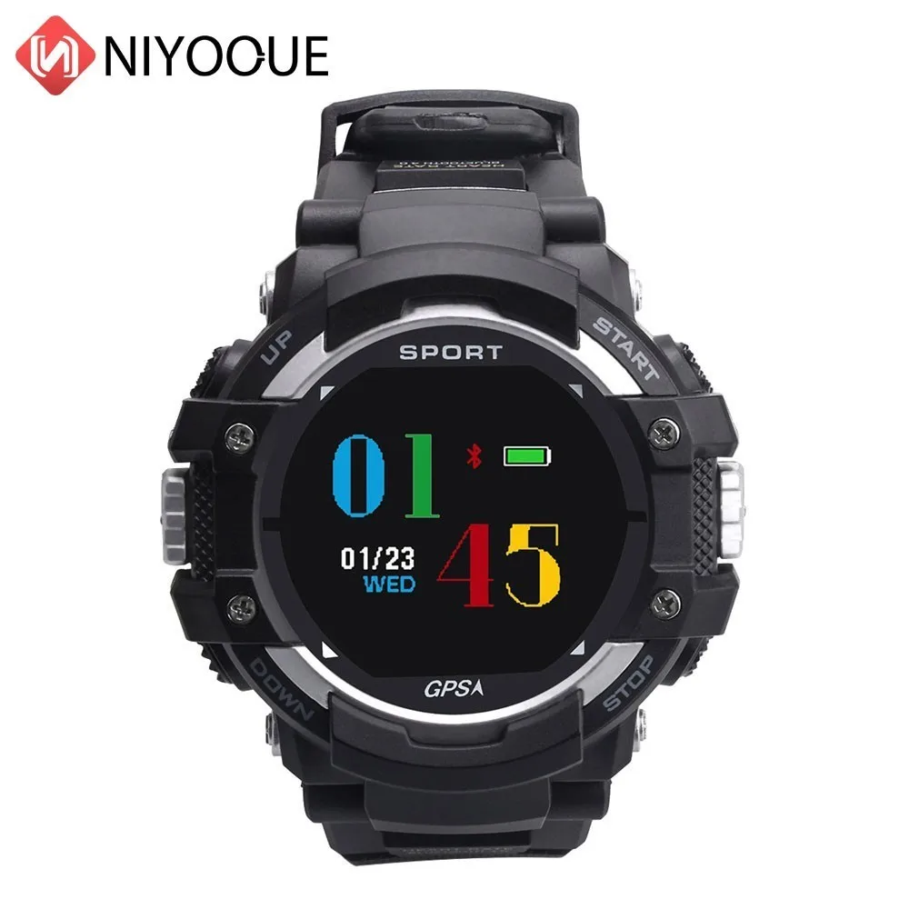 

NIYOQUE GPS Smart Watch F7 Man Color Screen Band Heart Rate Temperature Monitor Multisport Outdoor Sport Smartwatch Waterproof