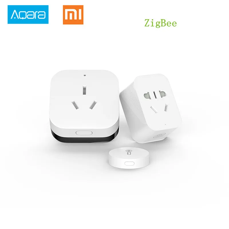 Xiaomi шлюз Aqara Zigbee wifi управление Умный дом автоматизация наборы умная розетка датчик температуры и влажности для Android IOS APP