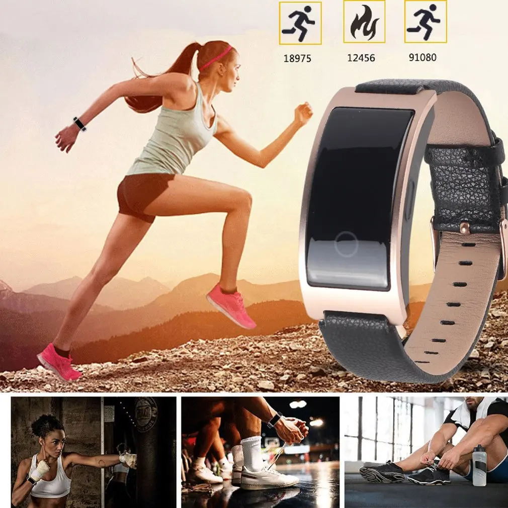 

CK11S Smart Wristband Blood Pressure Heart Rate Monitor Tracker Bracelet Pedometer IP67 Waterproof Smartband