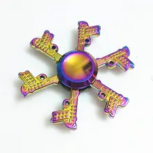 035 высокое качество Спиннер металл Радуга Дракон рука палец Спиннеры аутизм СДВГ фокус тревога помощи стресс