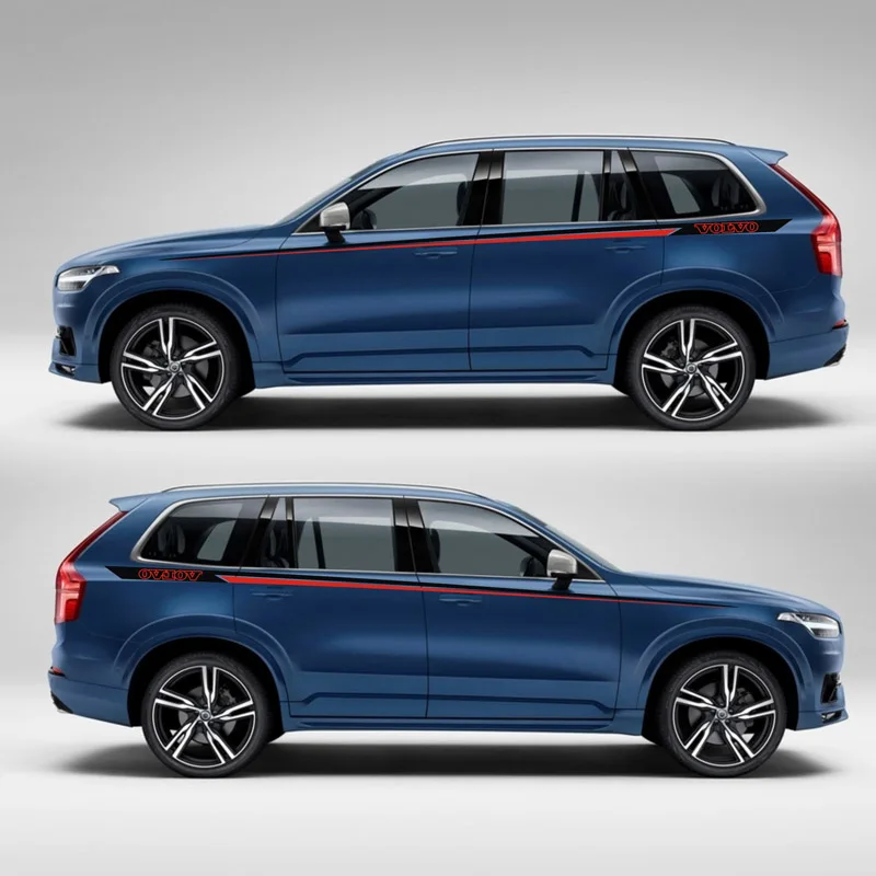 TAIYAO, стильный спортивный стикер для автомобиля volvo XC90, автомобильные аксессуары, автомобильные наклейки и наклейки, авто стикер - Название цвета: Blue car