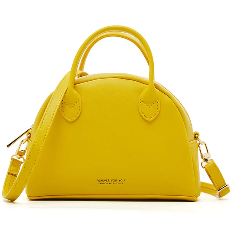 

Solid Elegant Ladies Casual Handbags Pu Leather Small Crossbody Bags Women Round Multi Function Flap Messenger Bag