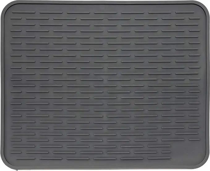 

New Silicone Table Placemat Dish Drying Mat Kitchen Mat Draining Anti-Bacterial Pad Durable Pot Holder Drain Food Grade