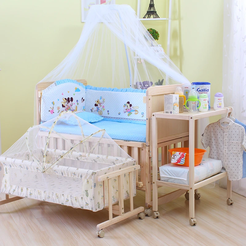 baby cot and cradle