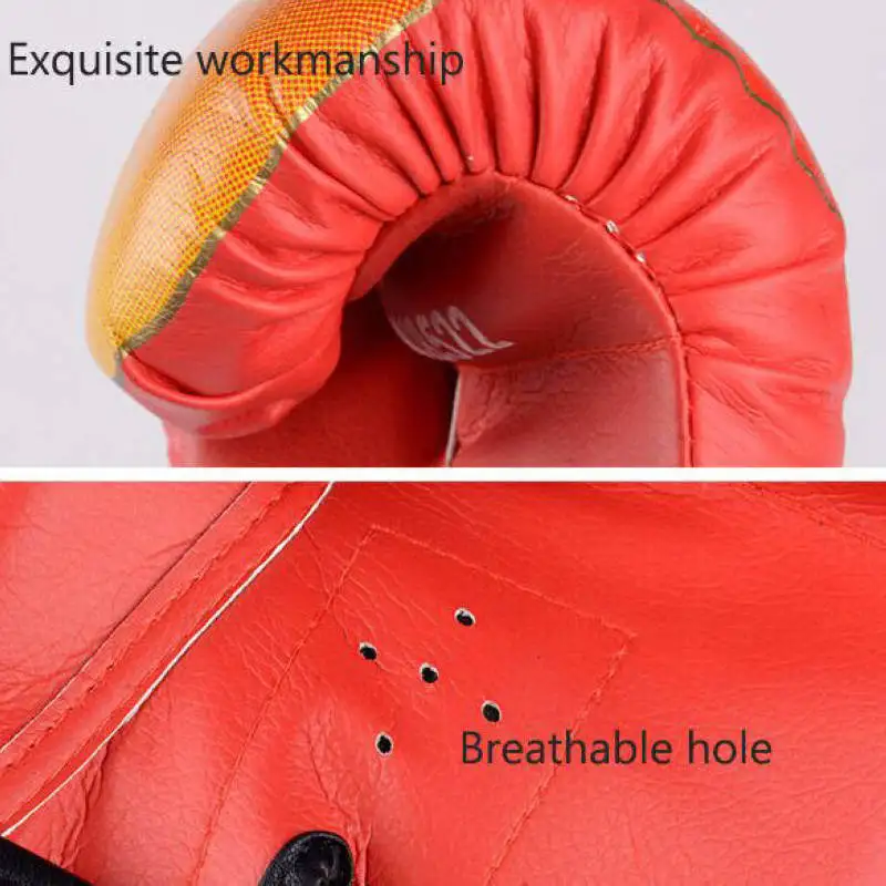 PU Leather Kids Children Flame Boxing Gloves Punch For Boy Beginner Sparring Training Mitts Gift