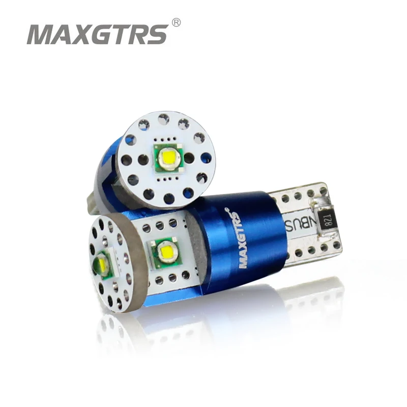 

MAXGTRS 2x T10 W5W LED CANBUS Cree Chip Canbus NO ERROR Car Led Bulbs Light Xenon White High Power 15W 194 168 DRL Auto Lamp 12V