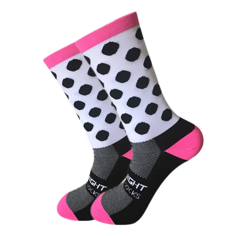 

Men Women Round Dot Sport Cycling Socks Gym Running Jogging Riding Socks