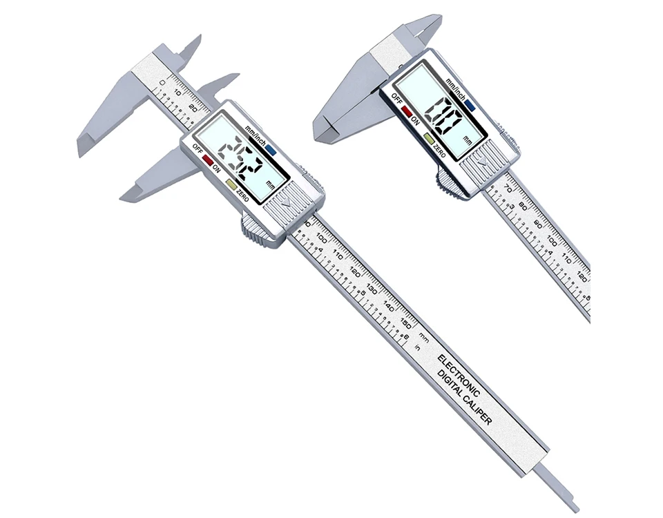 150 мм Пластиковый штангенциркуль цифровой электронный цифровой штангенциркуль микрометр с ЖК-дисплеем линейка глубина измерительные инструменты переключаемый метрический