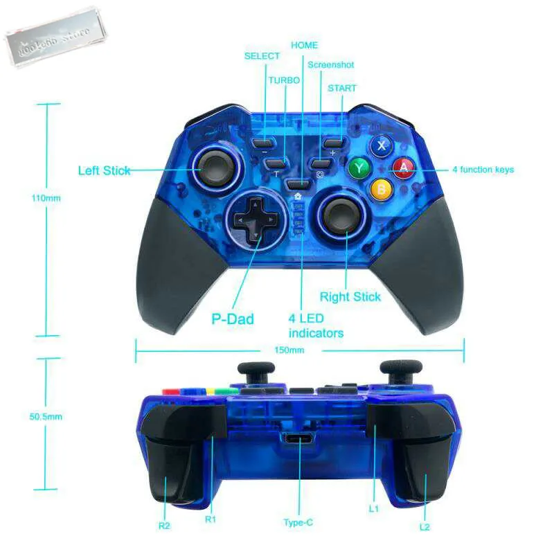 

Wireless Bluetooth Gamepad Pro Controller for Nintend Switch Remote Joypad for Nitendo Switch Video Games Play