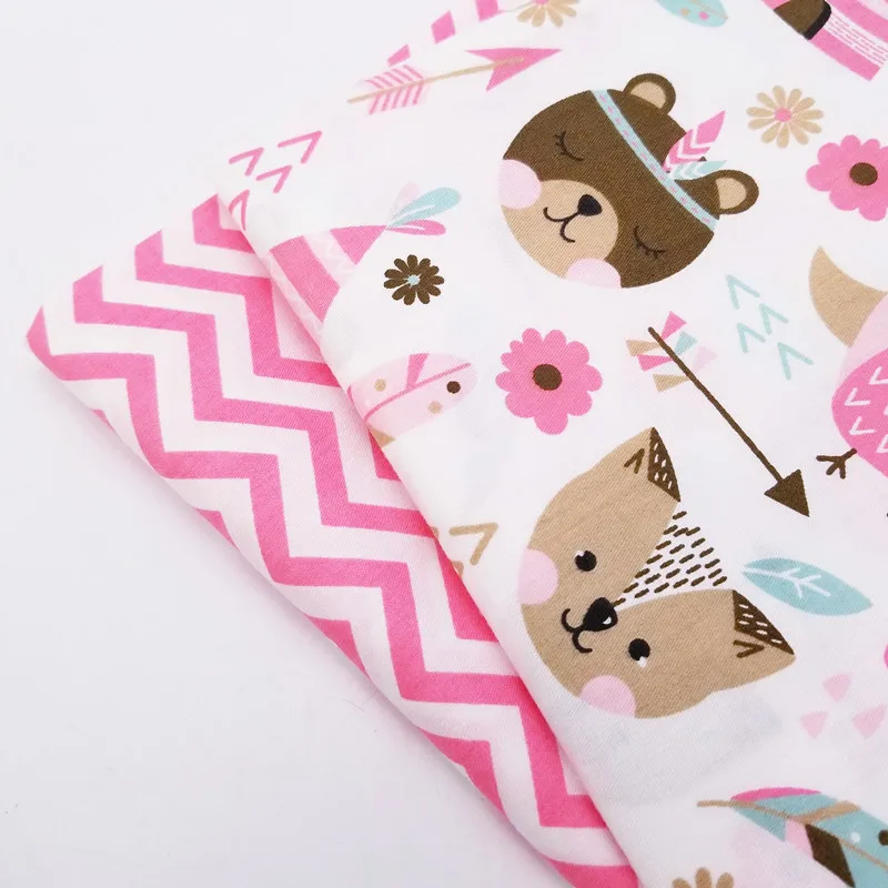 

Pink Series Cotton Printing Twill Fabric Handmade Quilting Home Textile Crafts Cloth Cotton Material Fabric For DIY Sewing