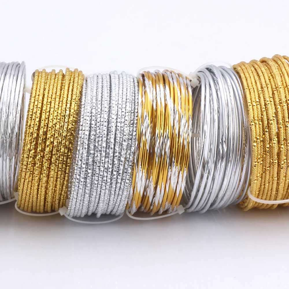 Olingart 10 м/лот 2 0 мм алюминиевая проволока 003 # узор золотой/серебристый цвет мягкое