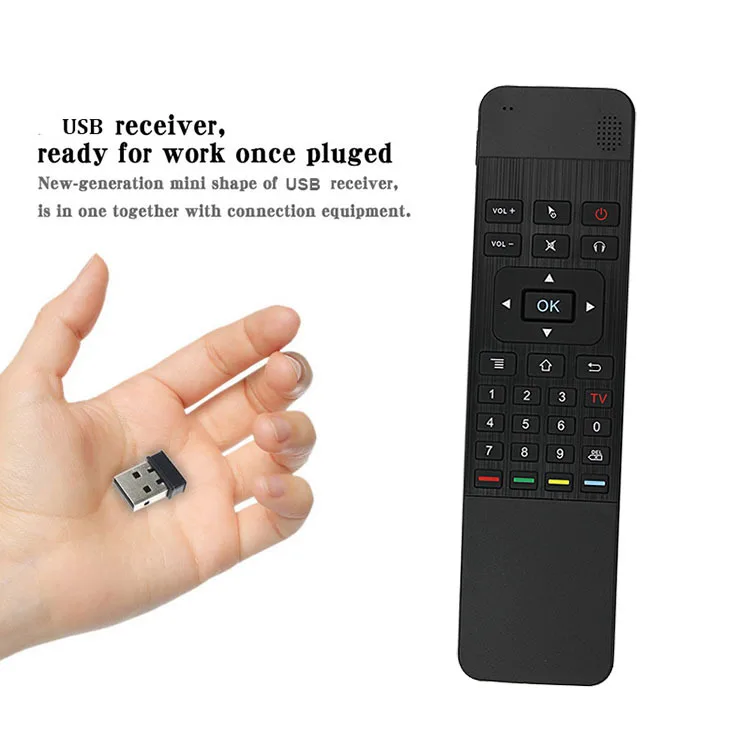 Встроенная литий ионная батарея T3 P google voice Air Mouse с пультом дистанционного