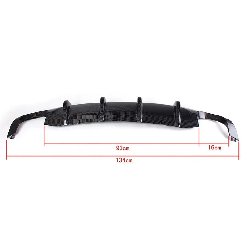 Диффузор для губ заднего бампера из углеродного волокна для Volkswagen VW Scirocco R Bumper 2008