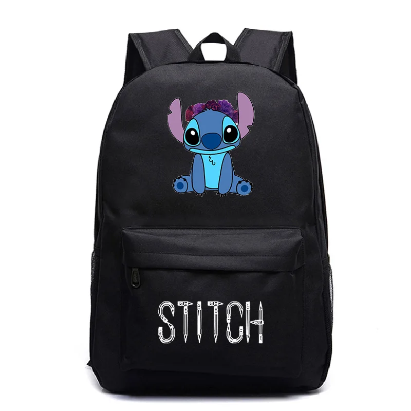 Kawaii Stitch рюкзак студентов обратно в школу подарок сумки красивый шаблон подростков Mochila красивые девочки мальчик путешествия рюкзак - Цвет: 8