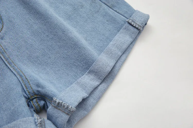Light blue New Fashion Women Jeans Short Summer High Waist Denim Shorts Ladies Casual Female Bule Short Pants Plus Size (20)