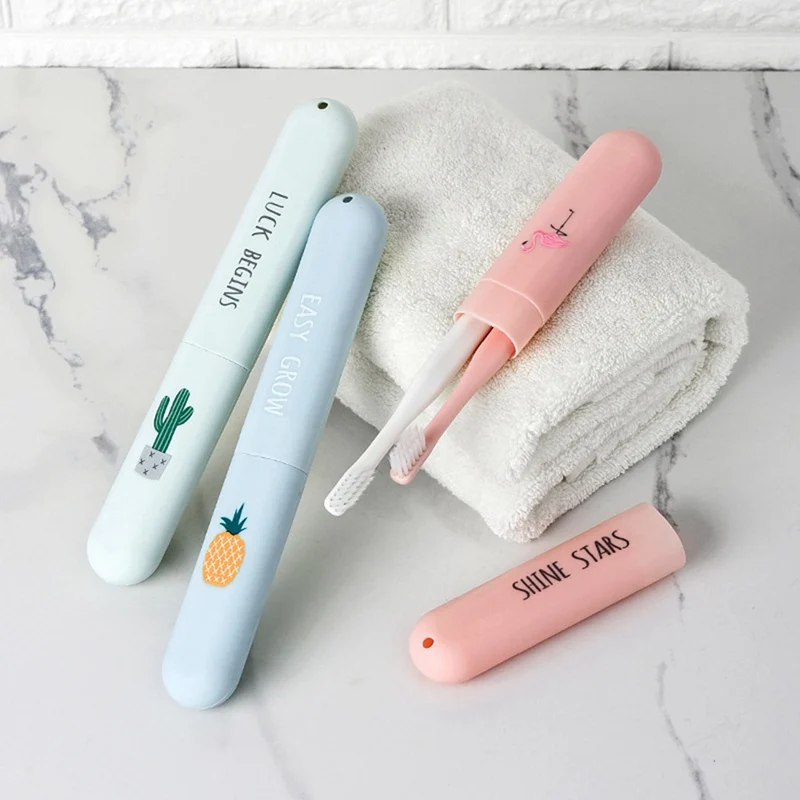 

Innovative Portable Toothbrush Box Travel Washing Box Toothbrush Storage Box Toothbrush Cover Outdoor Trip Cute Box