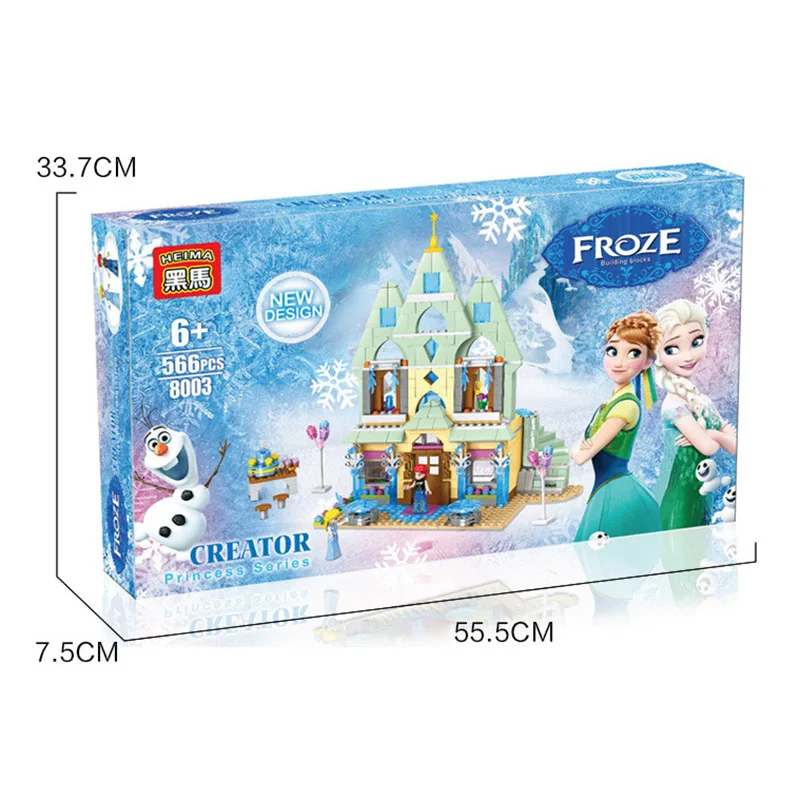 

Funny Brick Toy For Girls' Gift Plastic Building Block Brick Cartoon Educational Toy
