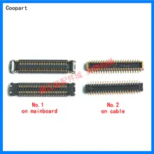 2 шт./лот Coopart ЖК-дисплей FPC разъем порт на материнской плате/кабель для Xiaomi Redmi note 7 note7 высокое качество