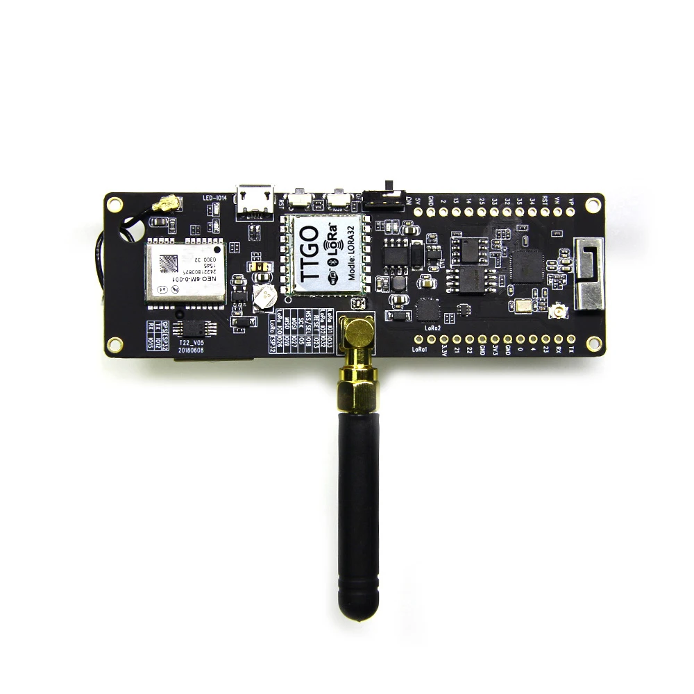 T-Beam 868 МГц/915 МГц/433 МГц TTGO ESP32 WiFi беспроводной Bluetooth модуль gps NEO-6M SMA LORA 32 18650 Держатель батареи