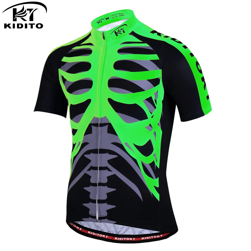 Kiditokt Pro быстросохнущая одежда для велоспорта, летняя одежда для велоспорта MTB, одежда для велоспорта, дышащая одежда для горного велосипеда - Цвет: Green