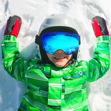 Бренд VANREE лыжные очки с двойными линзами UV400 Анти-противотуманные лыжные очки детская маска снежные очки детские очки для катания на лыжах и сноуборде 006