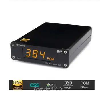 

TOPPING D10 MINI USB DAC HIFI EXQUIS CSS XMOS XU208 ES9018K2M OPA2134 Audio Amplifier Decoder