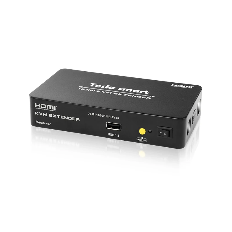 Tesla smart Multi-function HDMI KVM Extender 70 м USB HDMI IR KVM + аудио удлинитель по CAT5e/6 (1 удлинитель TX + 1 удлинитель RX)