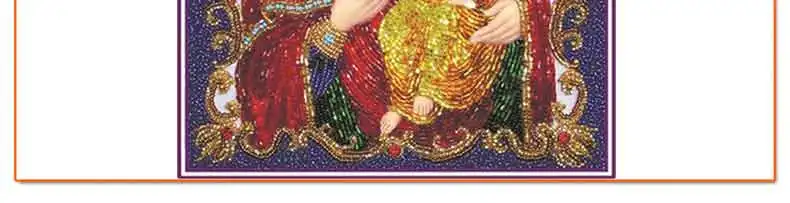 religion icon portrait full beads diamond embroidery wedding gift home decor wall sticker rhinestone embroidery diamond picture1787_06